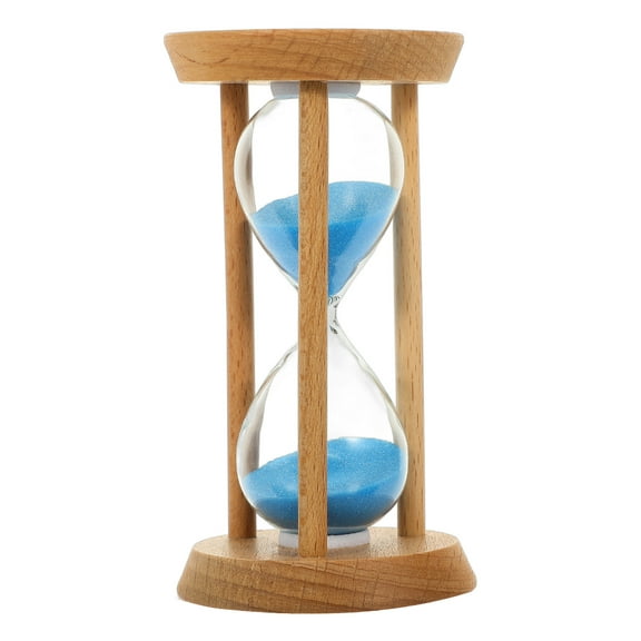 IBASETOY  Wooden 10 Minute Sand Timer Khaki for Home Decor and Practical Timing