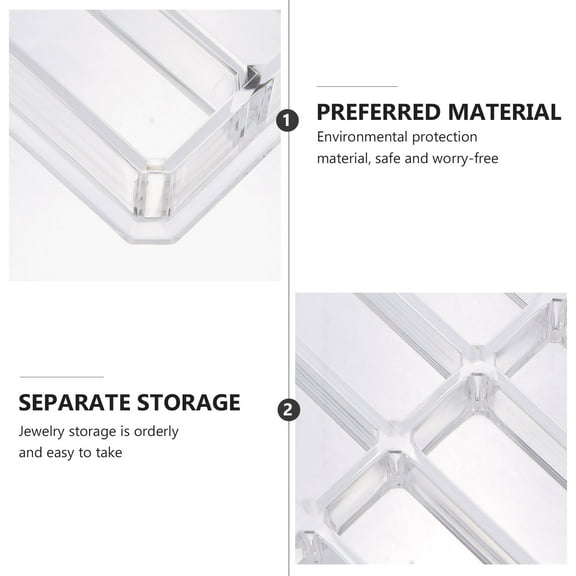 IBASETOY Makeup Storage Acrylic 1 Piece 8.5x4.6x1 In