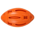 thumbnail image 1 of IBASETOY Puppy Chew Toy for Dogs Aggressive Chewer Oval Shape Orange 1Set, 1 of 5