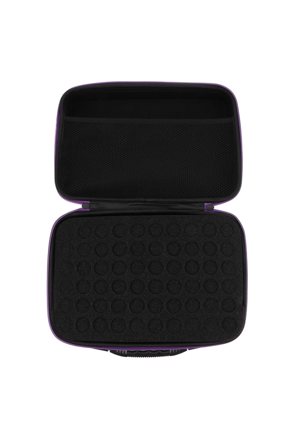 Purple Essential Oil Carrying Box for Storage EVA Patent Lightweight Compact Design 60 Bottles