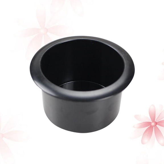 IBASETOY Black Plastic Cup Holder for Boat Sofa and Game Table No Mount Screws Needed