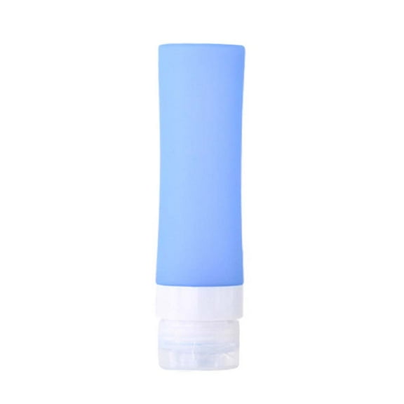 IBASETOY Reusable Blue Silicone Travel Bottles with Micropore Design for Easy Liquid Dispensing