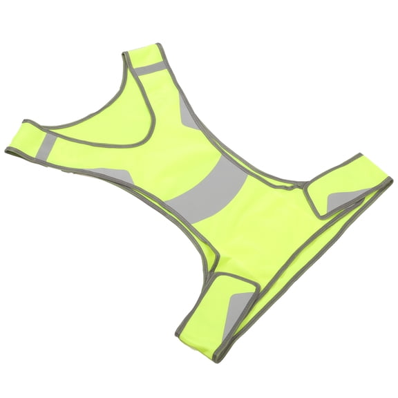 IBASETOY Green Reflective Safety Vest for Outdoor Use Durable Breathable Vest for Night Running Cycling