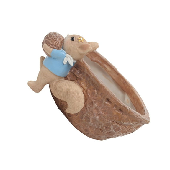 IBASETOY Fashion Resin Squirrel Flower Pot for Indoor Plants