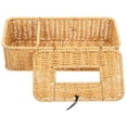 thumbnail image 1 of IBASETOY Imitation Rattan Tissue Box Holder Khaki Color Multifunctional Napkin Dispenser for Home and Office, 1 of 6