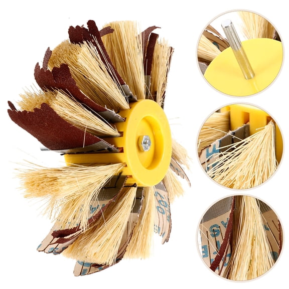 IBASETOY Sisal Hemp Sanding Drum for Drill Polishing Wood and Metal Furniture with Durable Sandpaper