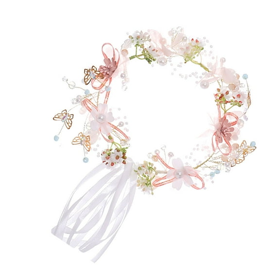 IBASETOY Multi Colored Silk Flower Crown Headband for Kids with Imitation Flowers Perfect for Parties and Weddings