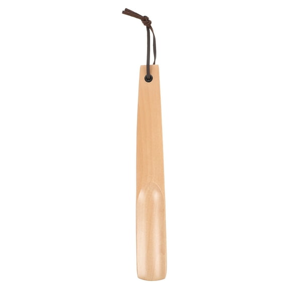 IBASETOY Shoe Horn Travel Solid Wood for Daily Use 1Set in Beige