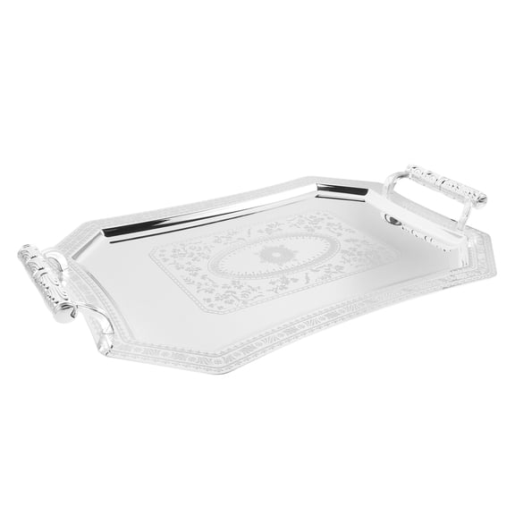 IBASETOY Silver Fruit Serving Dish Vintage for Snacks Serving in Home 1Pcs