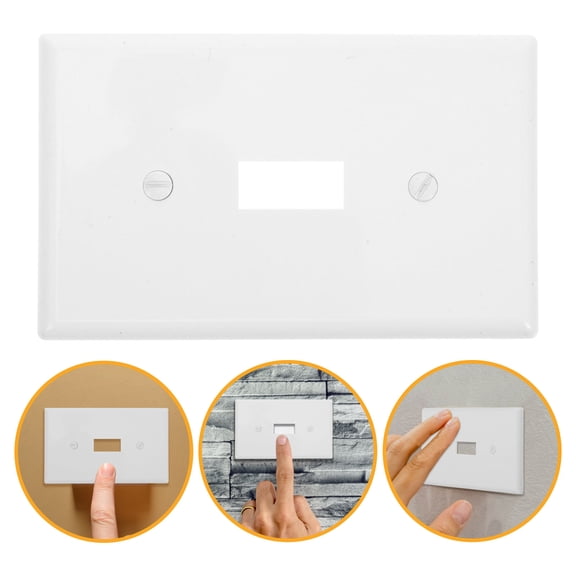 IBASETOY Single Light Switch PC Rectangular for Commercial Use 1Pack