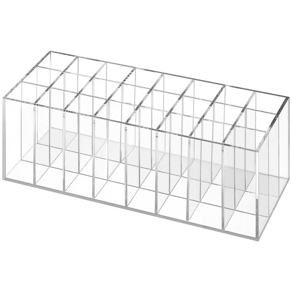 IBASETOY Small Lipstick Organizer Acrylic Display Rack for Women in Living Room 1Pack