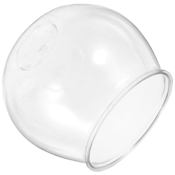 IBASETOY Small Plastic Fish Bowl Transparent Storage Container For Office Use 1Pack