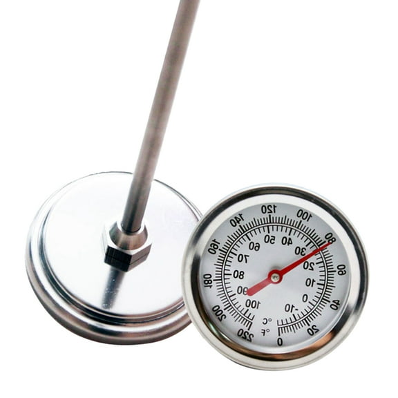 IBASETOY Soil Thermometer with Stainless Steel Probe for Accurate Compost and Garden Measuring 11.8 Inches