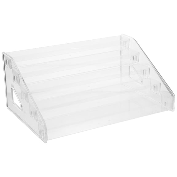 IBASETOY Desktop Clear Acrylic Cosmetics Organizer with Large Capacity Multi Layer Shelves