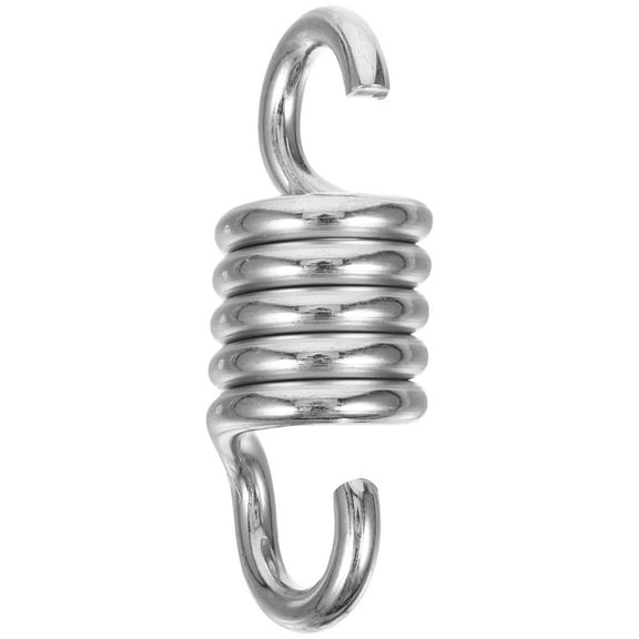 IBASETOY  Heavy Duty Porch Swing Spring, Silver, Sturdy Steel, Low Noise, for Hanging Use