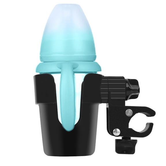 IBASETOY Stroller Cup Holder and Bottle Rack for Trolley Bike Wheelchair Securely Holds Drinks Easy Tool Free Installation