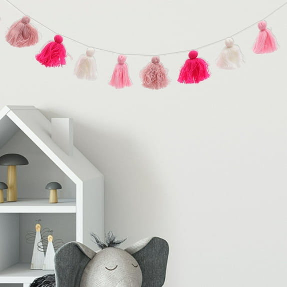 IBASETOY Hand-Woven Tassel Wall Ornament Multipurpose Decor for Any Room