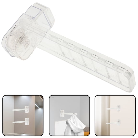 IBASETOY Suction Cup Laundry Drying Rack Clothes Drying Rack PC Space Saving No Drilling 1Set