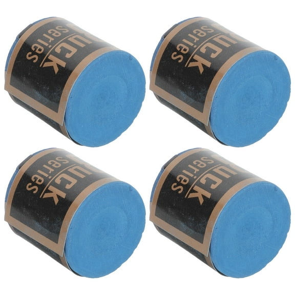 IBASETOY Supply 4 Pack Pool Cue Chalk Professional Cue Chalk Sky Blue Wear-Resistant
