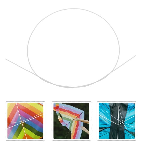 IBASETOY Kite Support Sticks Multi-Function Plastic White Stable Crossbar Design 4Pcs