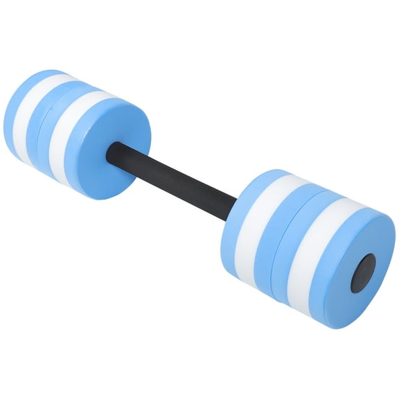 IBASETOY Swimming Weights Water Dumbbell Blue EVA 1Pack for Aerobic Exercise Aid