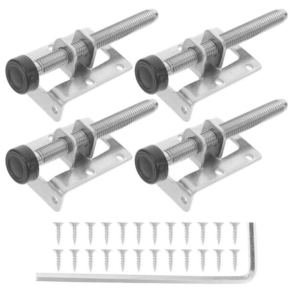 IBASETOY Table Adjustable Feet Metal Leveling Feet Heavy Duty Silver 10.0X4.0X1.4In 4 Pieces