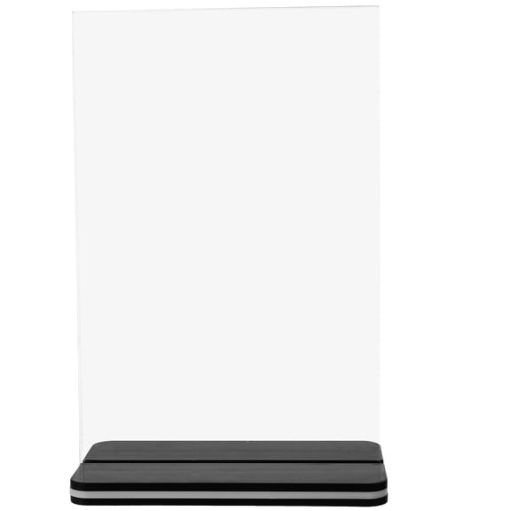 IBASETOY Acrylic Paper Display Stand with Clear Design and Stable Base for Supermarket and Shop Use