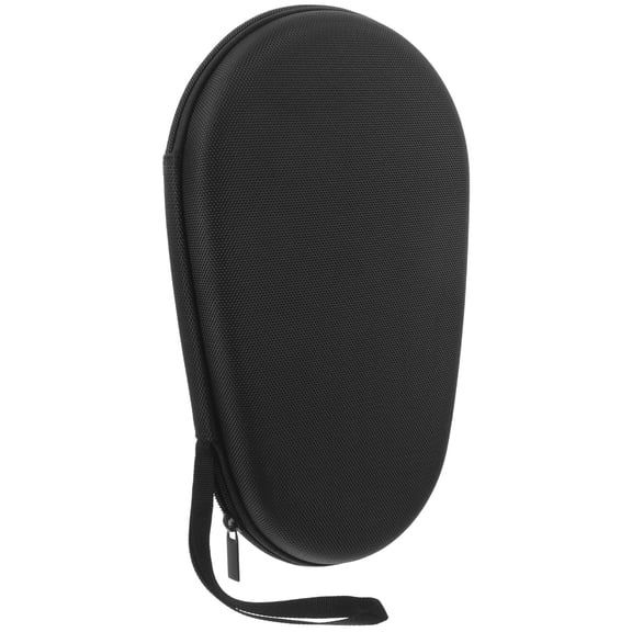 IBASETOY Portable Black Nylon Table Tennis Racket Bag Lightweight Storage Case with Smooth Zipper
