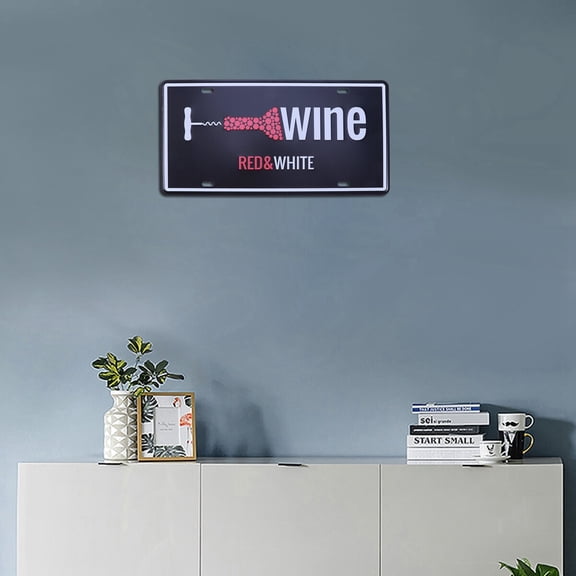 IBASETOY Tin Sign Vintage Iron Poster Red Office 1Pack