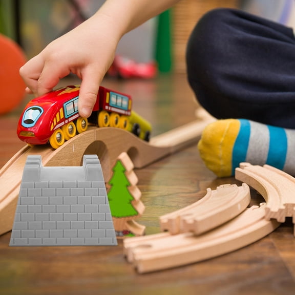 IBASETOY Toy Train Accessory Plastic Grey Imagination Training for Children Indoor Playroom 1Pcs