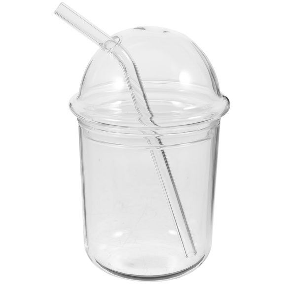 IBASETOY  Clear Beverage Cup, Premium Glass, Easy to Clean, Ideal for Home and Travel 1Set