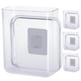 thumbnail image 1 of IBASETOY 4Pcs Punch Free Transparent Wall Phone Bracket for Home Organization and Phone Support, 1 of 5