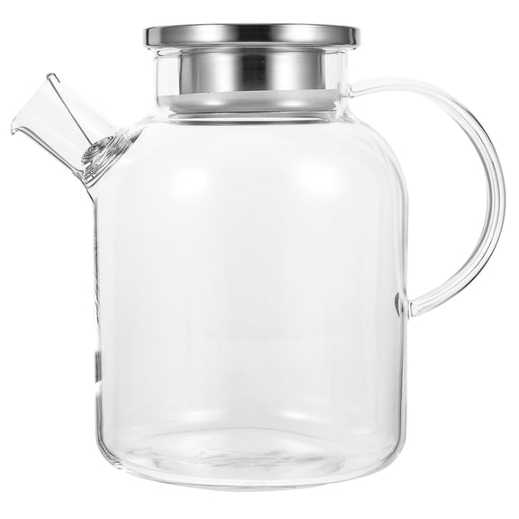 IBASETOY Transparent Water Pitcher with Ergonomic Handle Made of Glass for Home Use 1.5L
