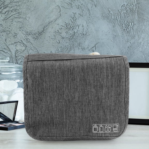 IBASETOY Unisex Wash Bag Multi Functional Design Dry Wet Separation Grey 1Set