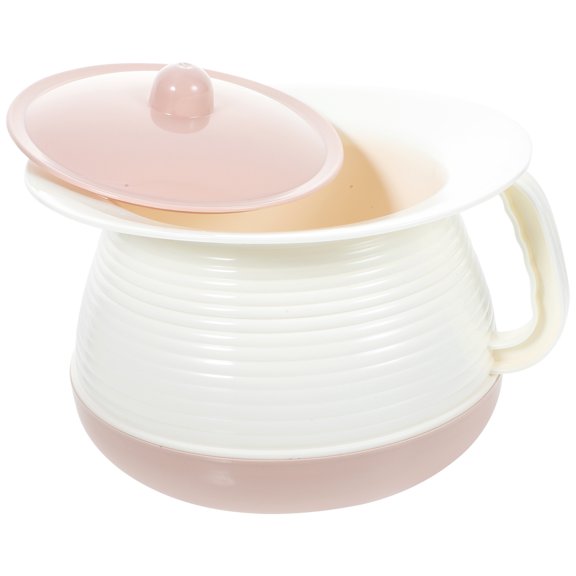 IBASETOY Assorted Color Plastic Urinal Pan, Odor-Isolating Lid, Portable Potty for Home Use