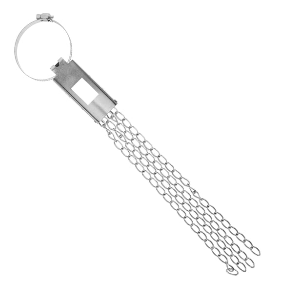 IBASETOY Car Anti Static Grounding Belt Plated Silver Metal Vehicle Electrostatic Discharge Strap for Safe Driving