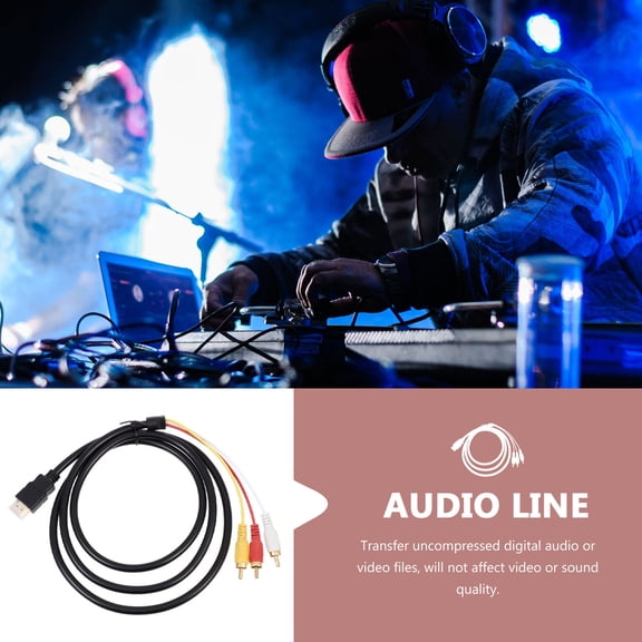 IBASETOY Video Adapter Cable Converter for Connecting Audio and Video Devices for Smooth Signal Transmission Feet