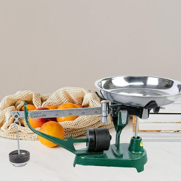 IBASETOY Vintage Scale Iron Weighing Table Scale Black 1Pack