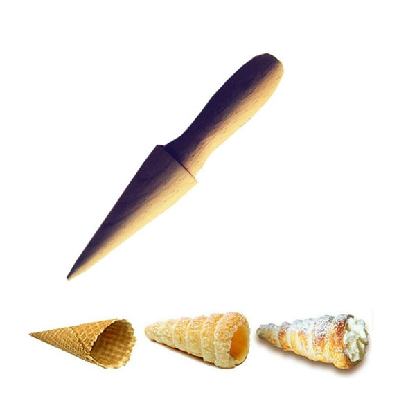 IBASETOY Waffle Cone Maker Beige Cone Shaper for Craft Making 1Set