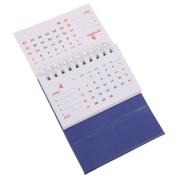 IBASETOY Wall Calendar Small Dark Blue Paper Minimalist Classroom Supply 1Set