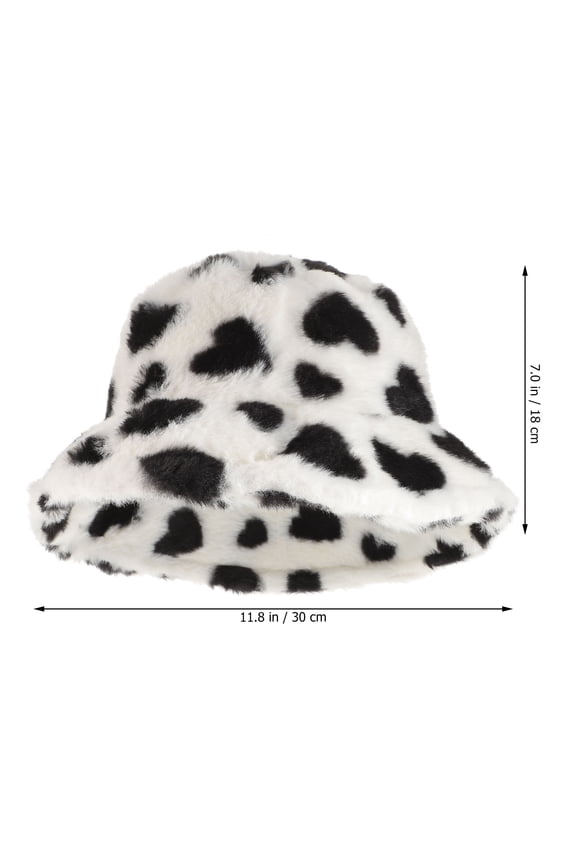 Warm Hats Women Flannel Reversible Bucket Hat 1 Piece