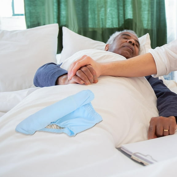 IBASETOY Reusable Elderly Urinary Underwear Breathable Cotton Washable Diaper Comfortable for Incontinence