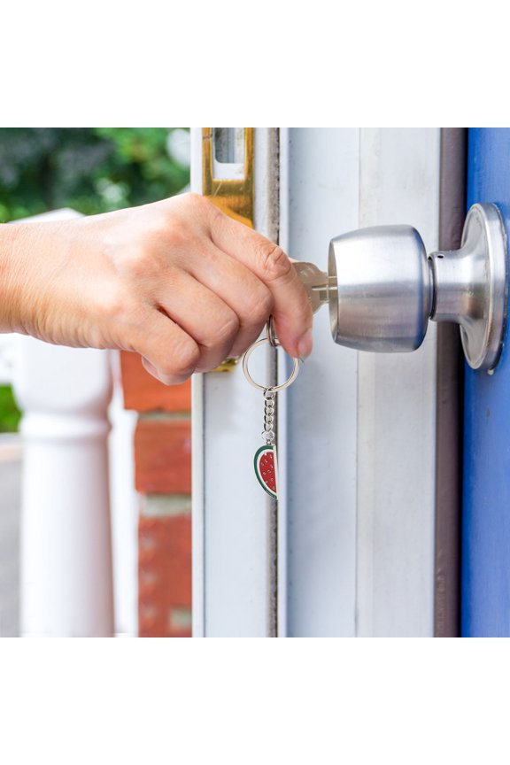 Watermelon Shape Key Ring Pendant Metal Keyholder 1 Pcs For Women