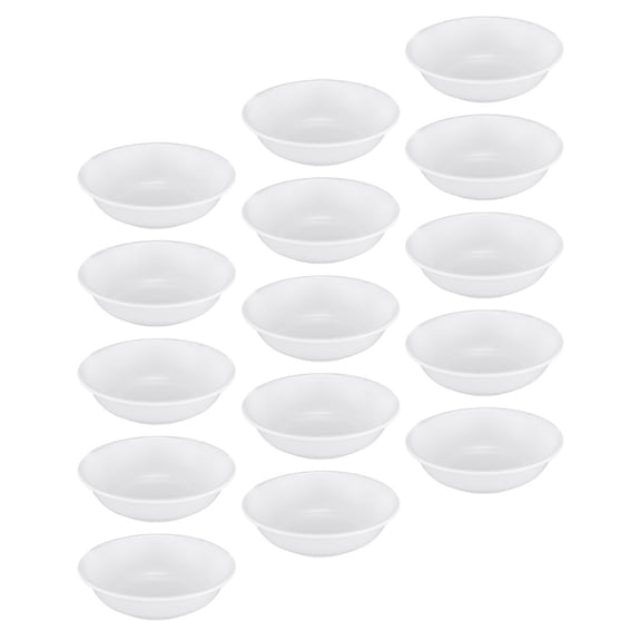 IBASETOY  White PP Sauce Dishes Set of 15 Practical for Kitchen Use Easy to Clean