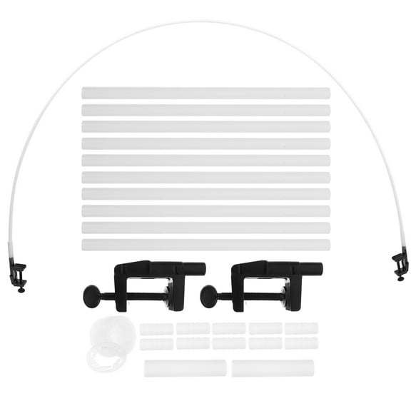 IBASETOY White Plastic Wedding Arch Kit for Home Use Elegant Balloon Stand Reusable Party Decoration 3 Count