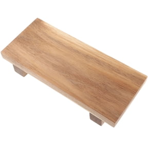 IBASETOY Wooden Pedestal Stand for Soap Candle and Condiment Organization