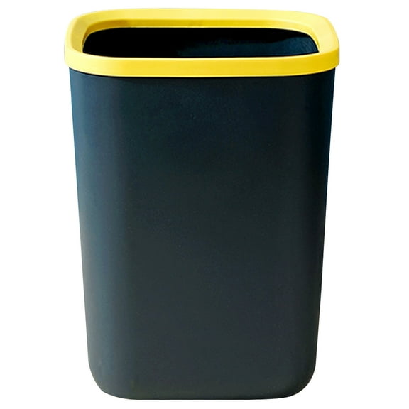 IBASETOY Dark Blue Plastic Office Trash Can for Home Use with Easy Clean Design