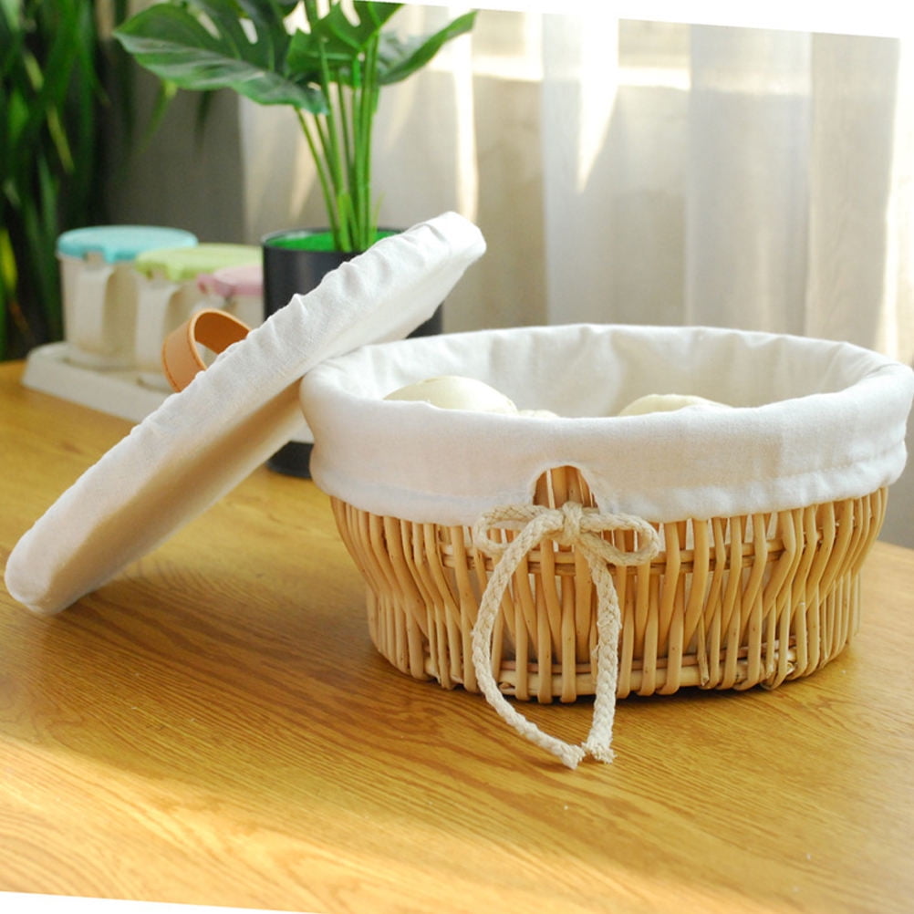 IBASETOY Woven Bread Baskets for Serving Multi Cloth Kitchen Use 1Pack ...