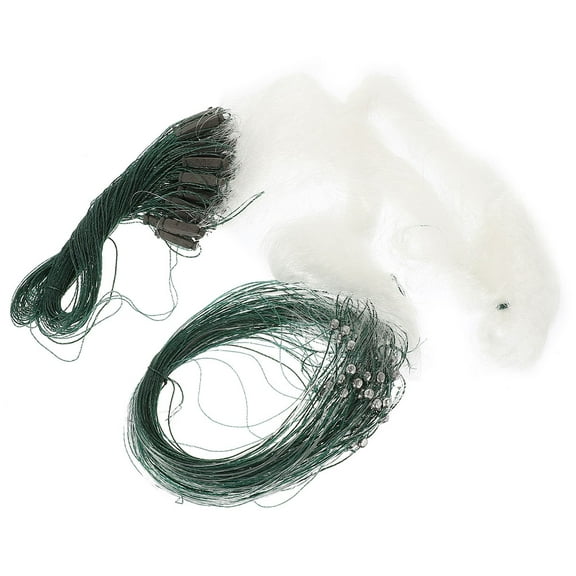 IBASETOY Gill Nets For Fishing Fishing Net White Fabric Fishing Accessory Single Layer 1 Set