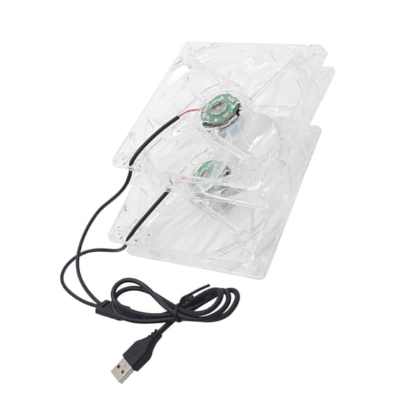 IBASETOY USB Fan for Router in White Quiet Cooling Radiator for Pc Computer and Game Console